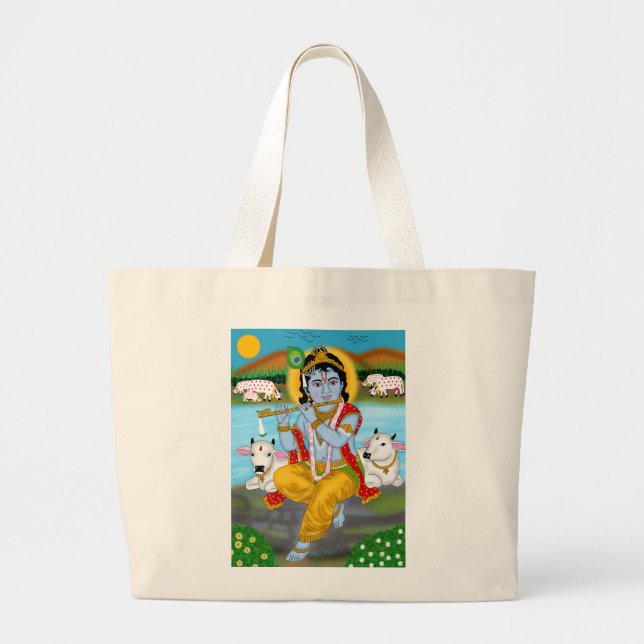 Lord Krishna Tote Bag (Front)