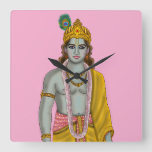 Lord Krishna Wall Clock
