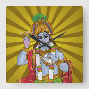 Lord Krishna Wall Clock