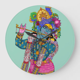 Lord Krishna Wall Clock
