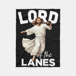 Lord Lanes Funny Christian Christ Gutter Bowling L Fleece Blanket