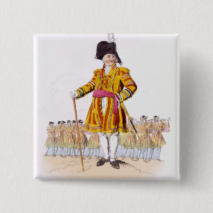 Lord Mayor, from 'Costume of Great Britain', publi 15 Cm Square Badge