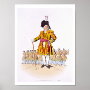 Lord Mayor, from 'Costume of Great Britain', publi Poster