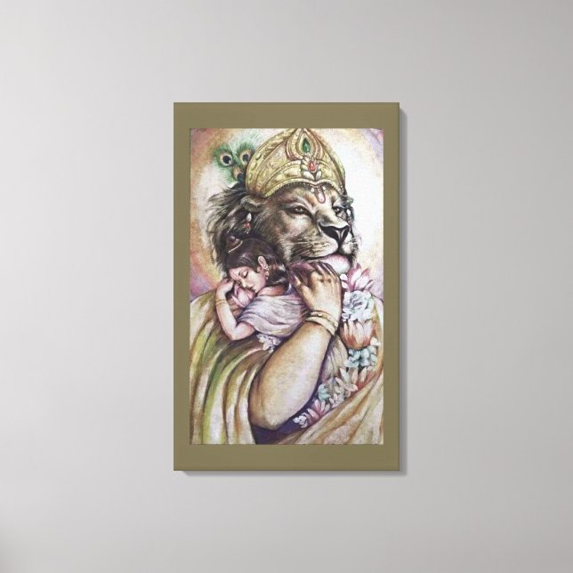 Lord Narasimha - Wrapped Canvas (Front)