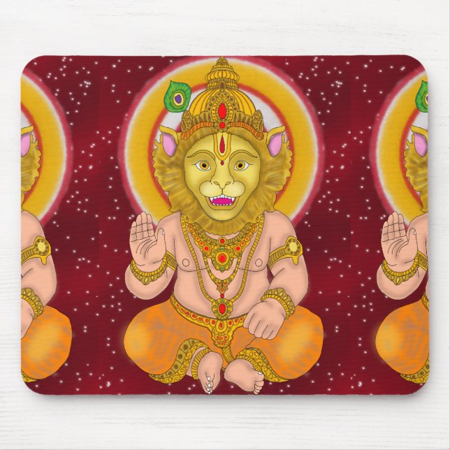 Lord Narsimha Mouse Pad (Front)