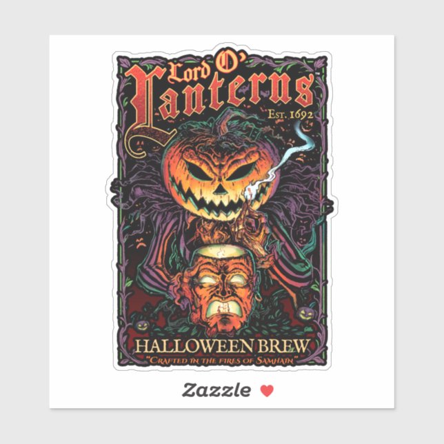 Lord O’ Lanterns Die-Cut Sticker – Halloween Brew (Sheet)
