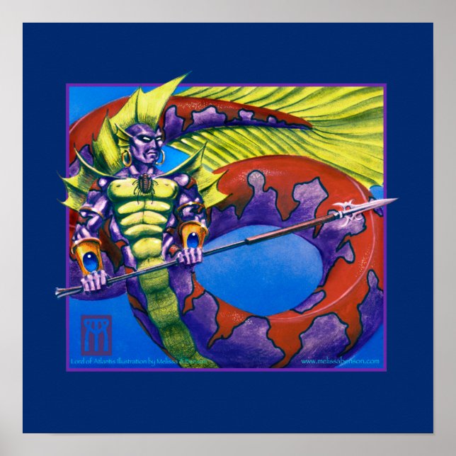 Lord of Atlantis on blue print (Front)