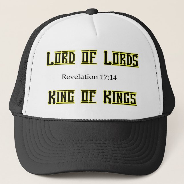 Lord of Lords, King of Kings christian gift item Trucker Hat (Front)