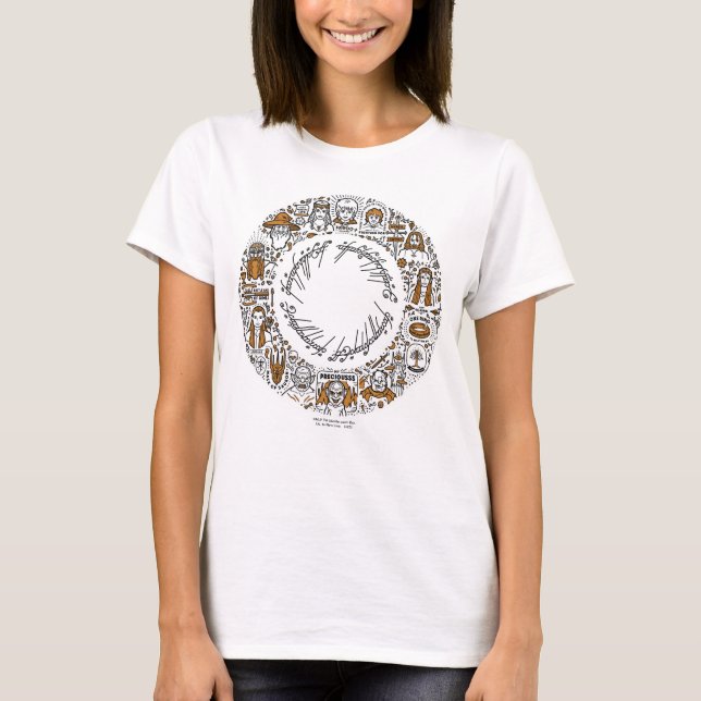 LORD OF THE RINGS™ Doodle Art T-Shirt (Front)