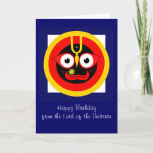 Lord of the Universe Birthday Card
