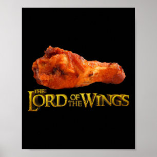 Lord Of The Wings - Funny Bbq And Chef Gift Poster