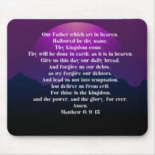 Lord prayer mouse mat