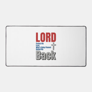 Lord Protect Me Christian Faith Shirt Design_1 Desk Mat