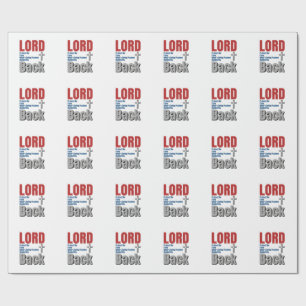 Lord Protect Me Christian Faith Shirt Design_1 Wrapping Paper