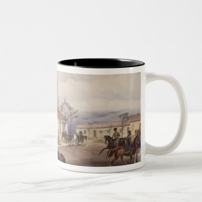 Lord Raglan's Head Quarters at Khutur Karagatch, p Two-Tone Coffee Mug (Right)