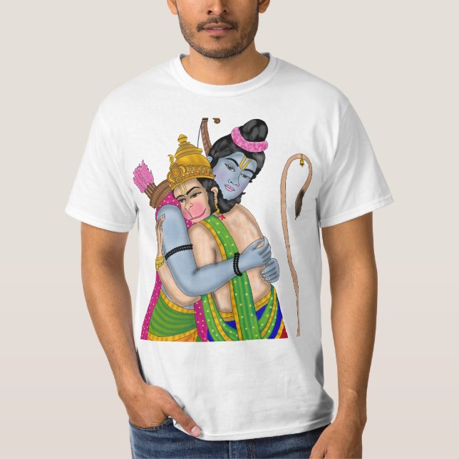 Lord Rama & Hanuman T-Shirt (Front)