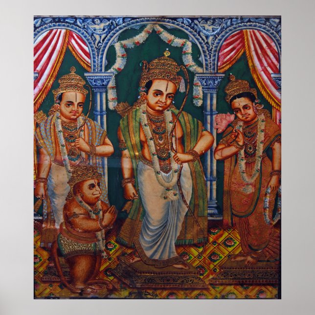 Lord Rama, Sita, lakshmanna, Hunuman.DSC_7577 Poster (Front)