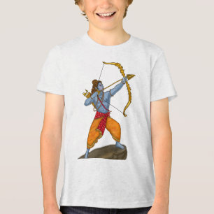 Lord Rama T-Shirt – Shri Ram Hindu Devotional Art  Tri-Blend Shirt