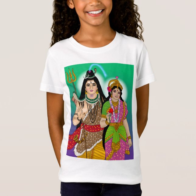 Lord Shiv Parvati T-Shirt (Front)