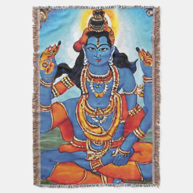 Lord Shiva - Blanket (Front Vertical)
