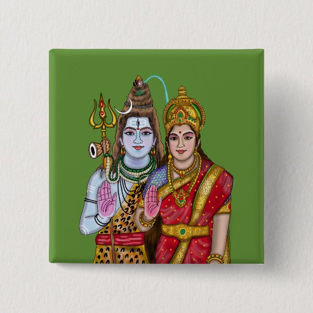 Lord Shiva Button (Front)