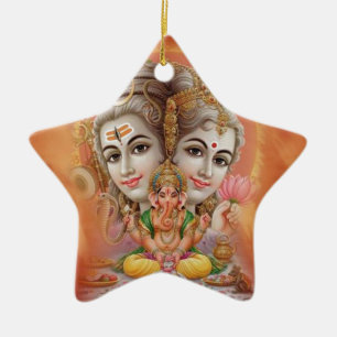 Lord Shiva Ceramic Tree Decoration