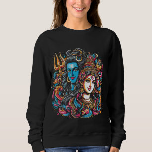 Lord Shiva Durga Hindu God Mahadeva Goddess Goddes Sweatshirt