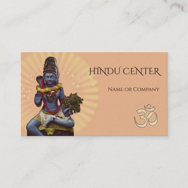 Lord Shiva 🕉 Hindu Business Card (Front)