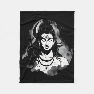 Lord Shiva Hindu God Hinduism Spiritual Meditation Fleece Blanket