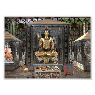 Lord Shiva Hindu Temple 7" x 5" Kodak Photo Print