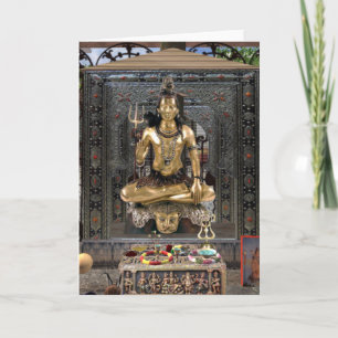 Lord Shiva Hindu Temple Greeting Card with env.