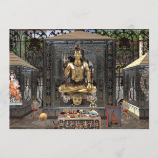 Lord Shiva Hindu Temple Invitation Matte 5" x 7"
