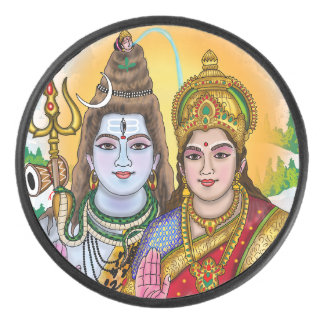 Lord Shiva Hockey Puck