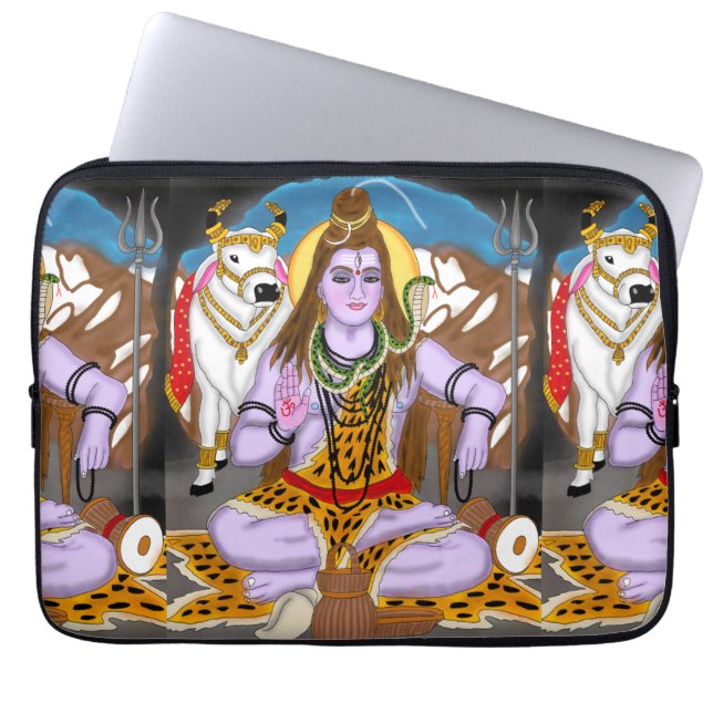 Lord Shiva Laptop Case (Front)