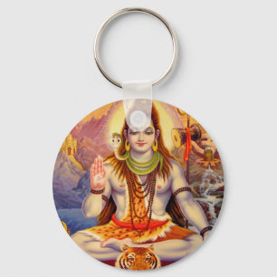 Lord Shiva Meditating Keychain