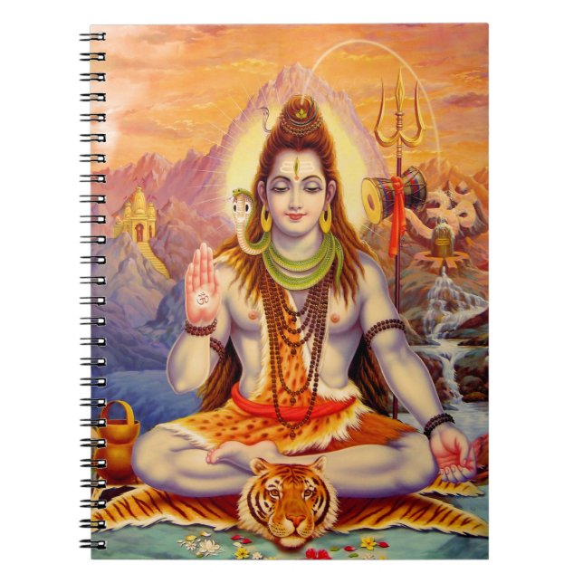 Lord Shiva Meditating Notebook (Front)