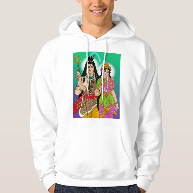 Lord Shiva Parvati Hoodie (Front)