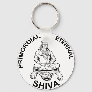 Lord Shiva primordial eternal, Indian God Key Ring
