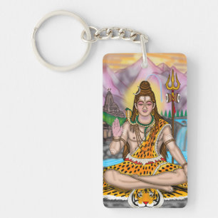 Lord Shiva Spiritual Hindu Deity Custom Keychain