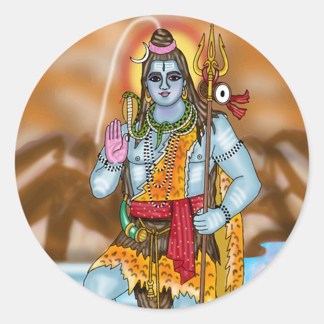 Lord Shiva Sticker (Front)