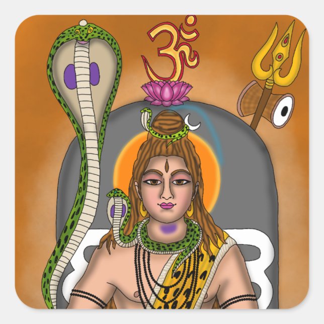Lord Shiva Sticker (Front)