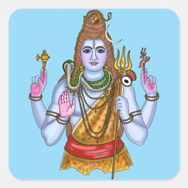 Lord Shiva Sticker (Front)