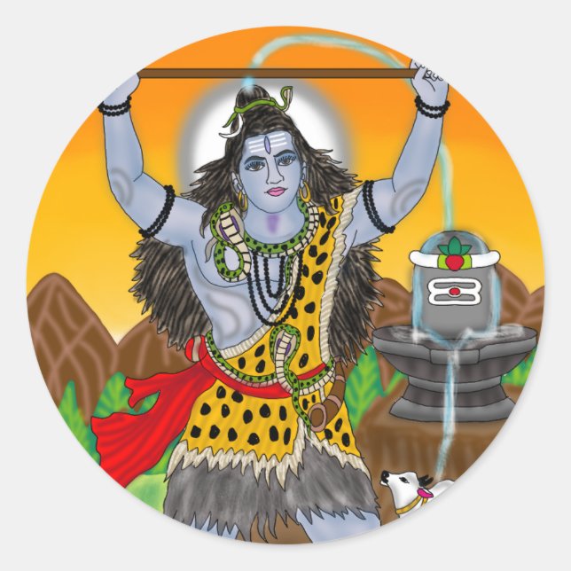 Lord Shiva Sticker (Front)