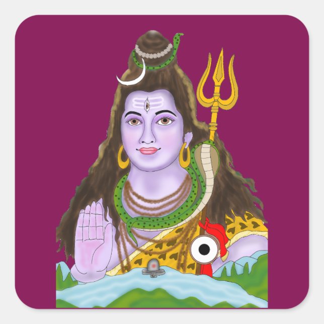 Lord Shiva Sticker (Front)