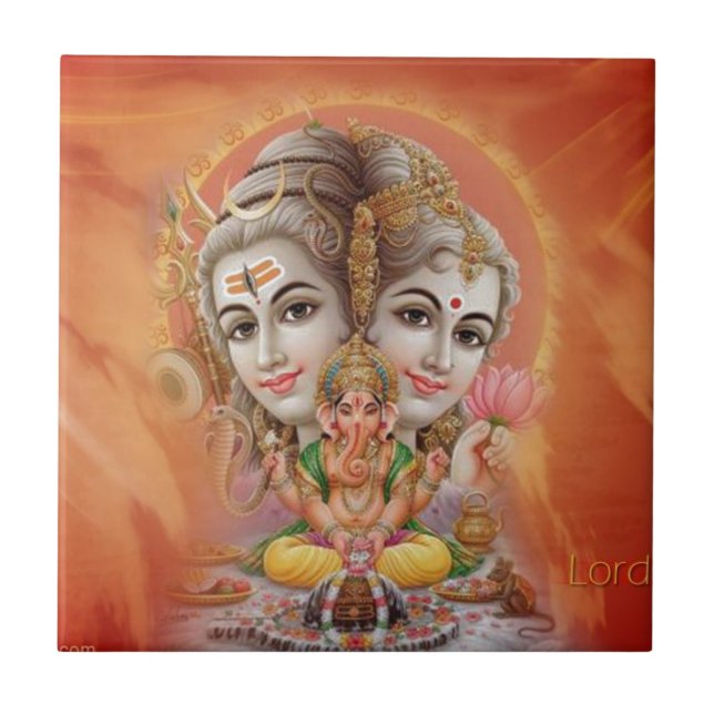 Lord Shiva Tile (Front)