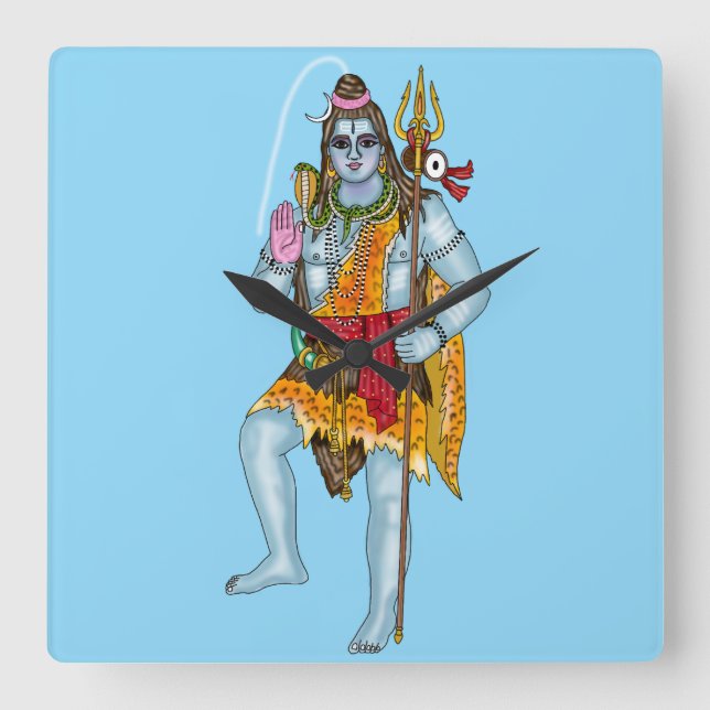 Lord Shiva Wall Clock (Front)