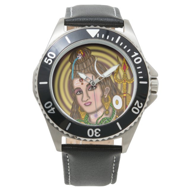 Lord Shiva Wall Clock Watch (Front)