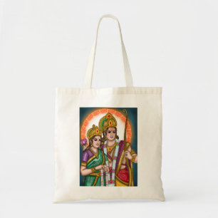 Lord Sita Ram Canvas Tote Bag