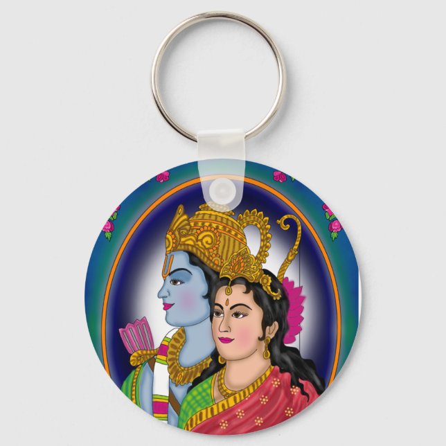 Lord Sitaram Keychain (Front)
