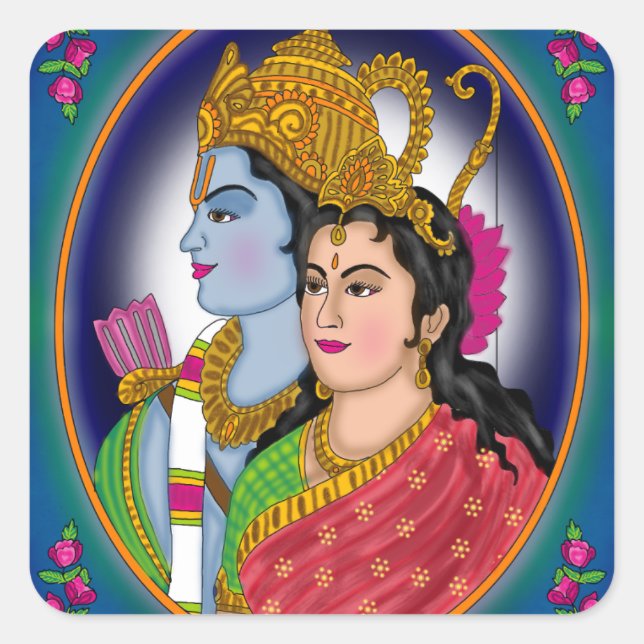 Lord Sitaram Sticker (Front)